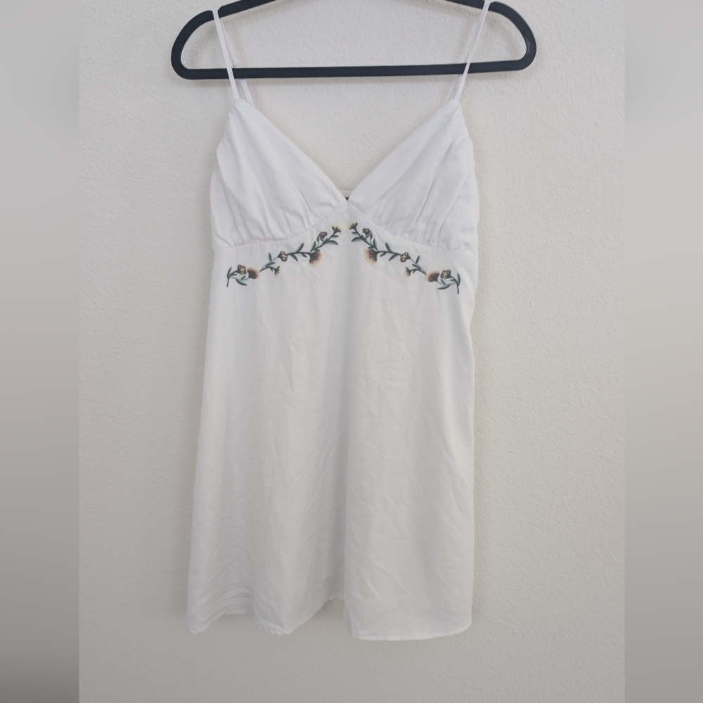 wild fable White Smocked Top with Tag Detail